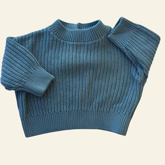 Baby Berry blue knit jumper size 00