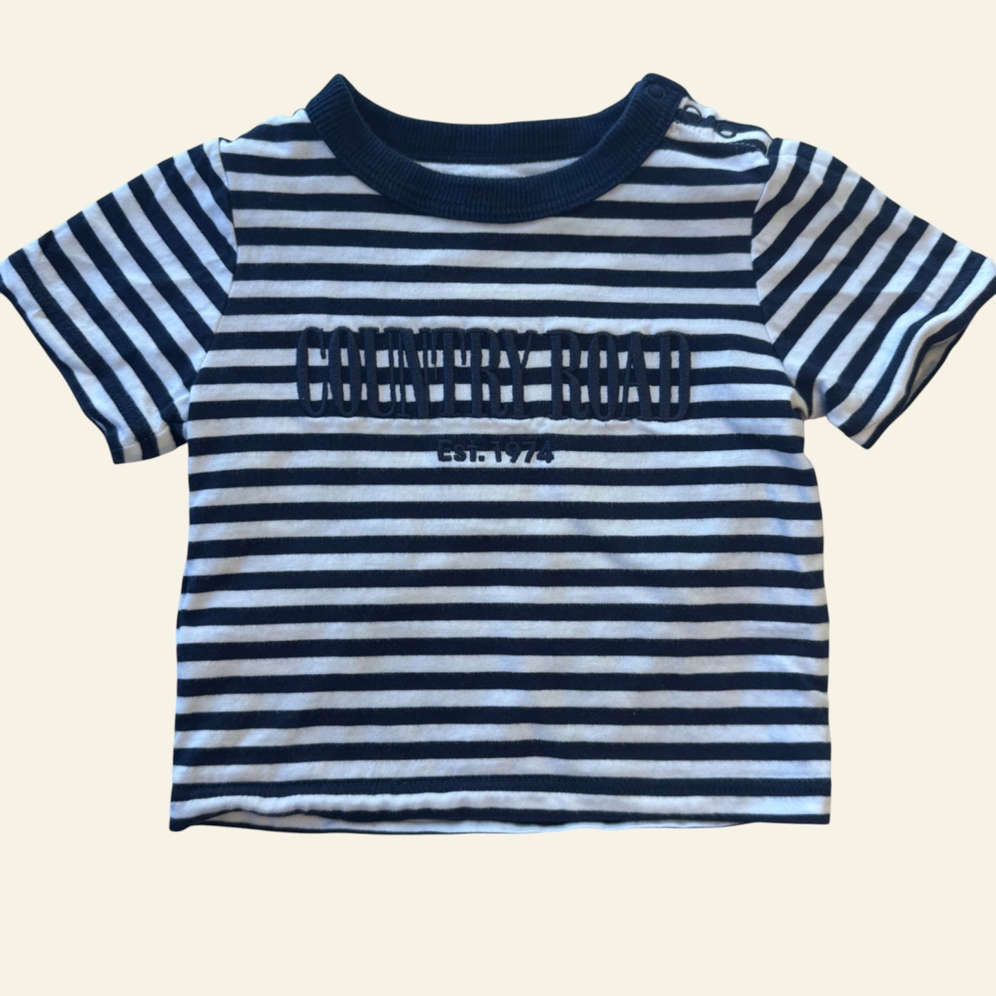 Country Road navy stripe heritage tshirt size 000