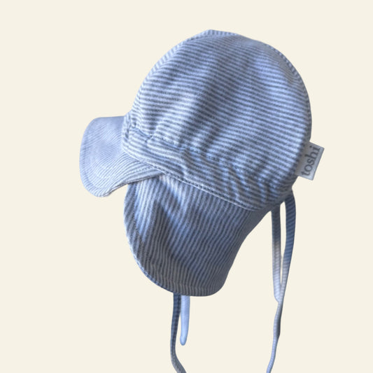 Toshi white and grey striped hat size XS