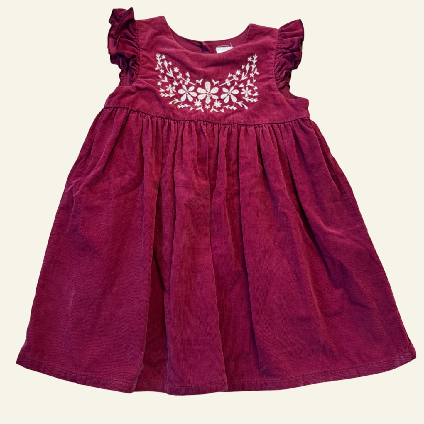 Ollies Place maroon corduroy dress size 2