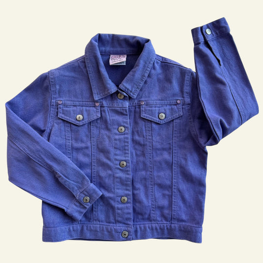 Vintage Fun Spirit purple glitter jacket size 5