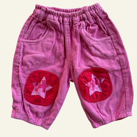 Vintage Kids a Gogo pink cord pants size 00
