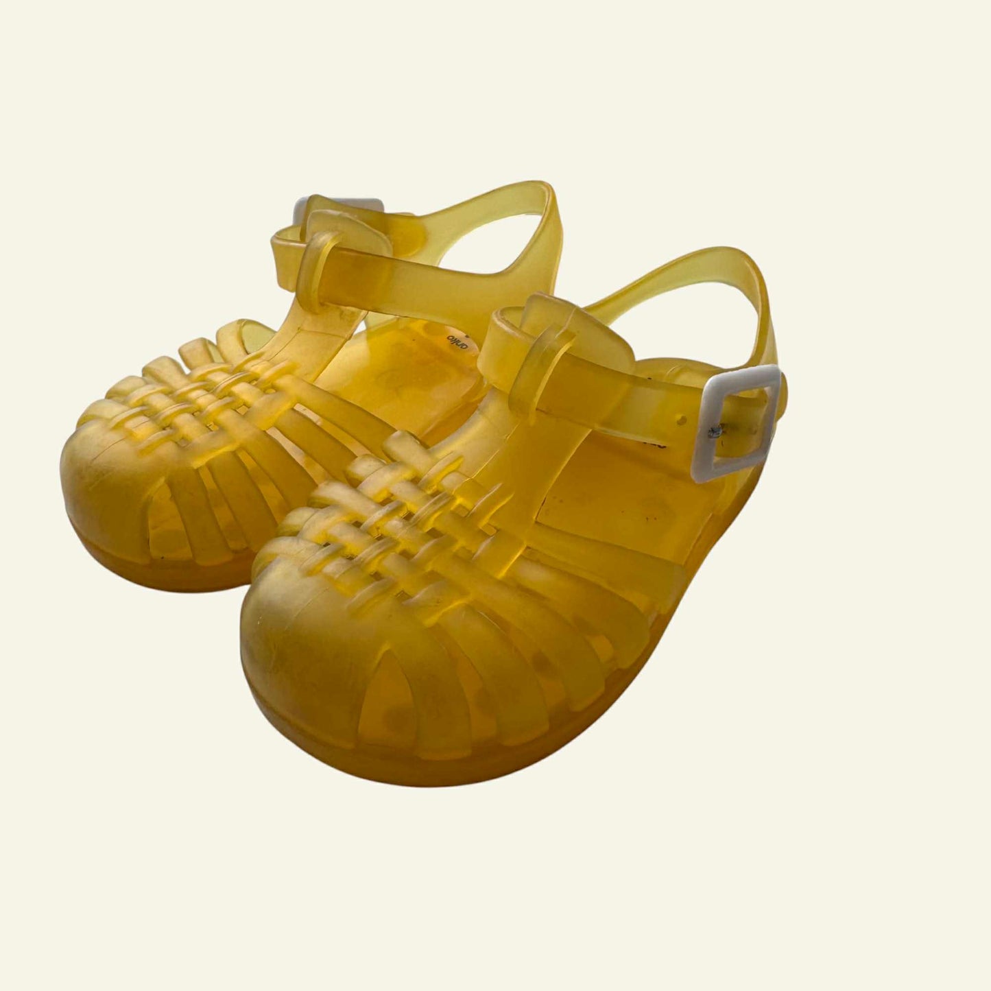 Anko yellow jelly sandals size 4 (Perfectly Imperfect)